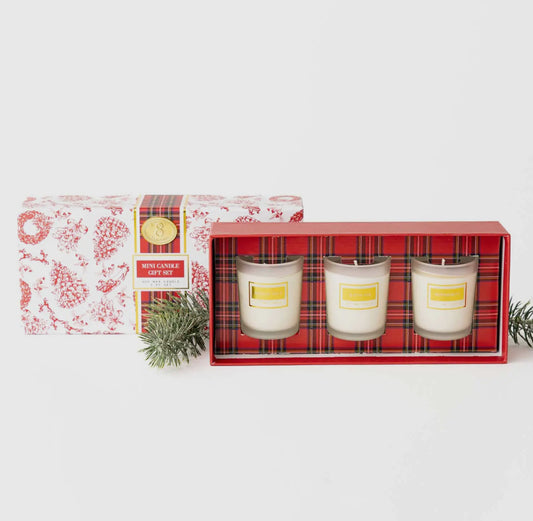 Festive Spice 3 Piece Assorted Candle Box Set