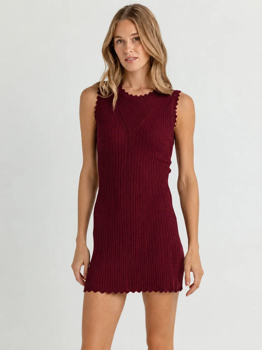 Dean Dress Claret Red- Sundays by wearesundays