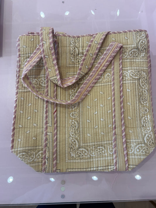 Quilted Bandana Tote Bag