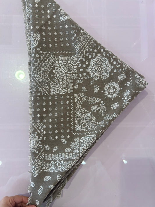 Paisley Taupe Scarf