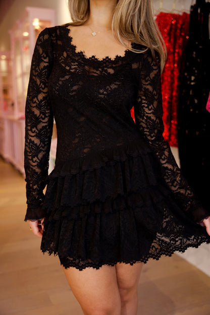 Rhea Dress Black- LoveShackFancy – The Style Concierge