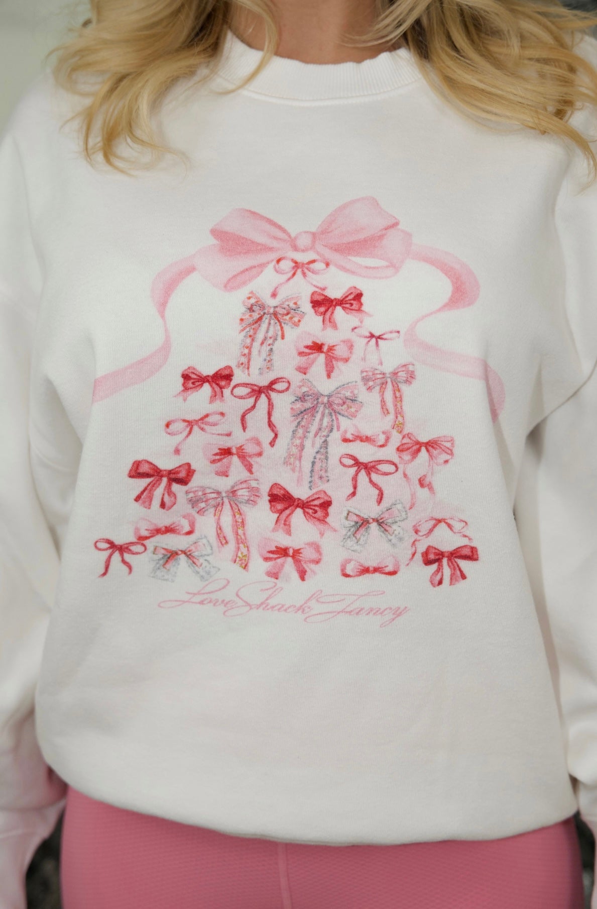 Havenleigh Christmas Bow Fleece Pullover