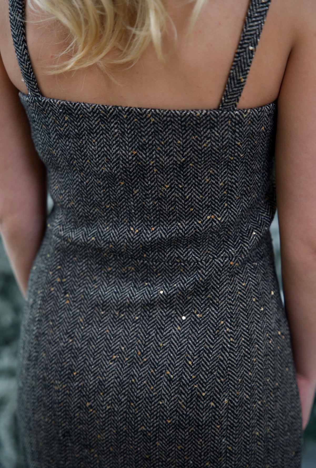 Clara Mini Dress-Sequin Tweed