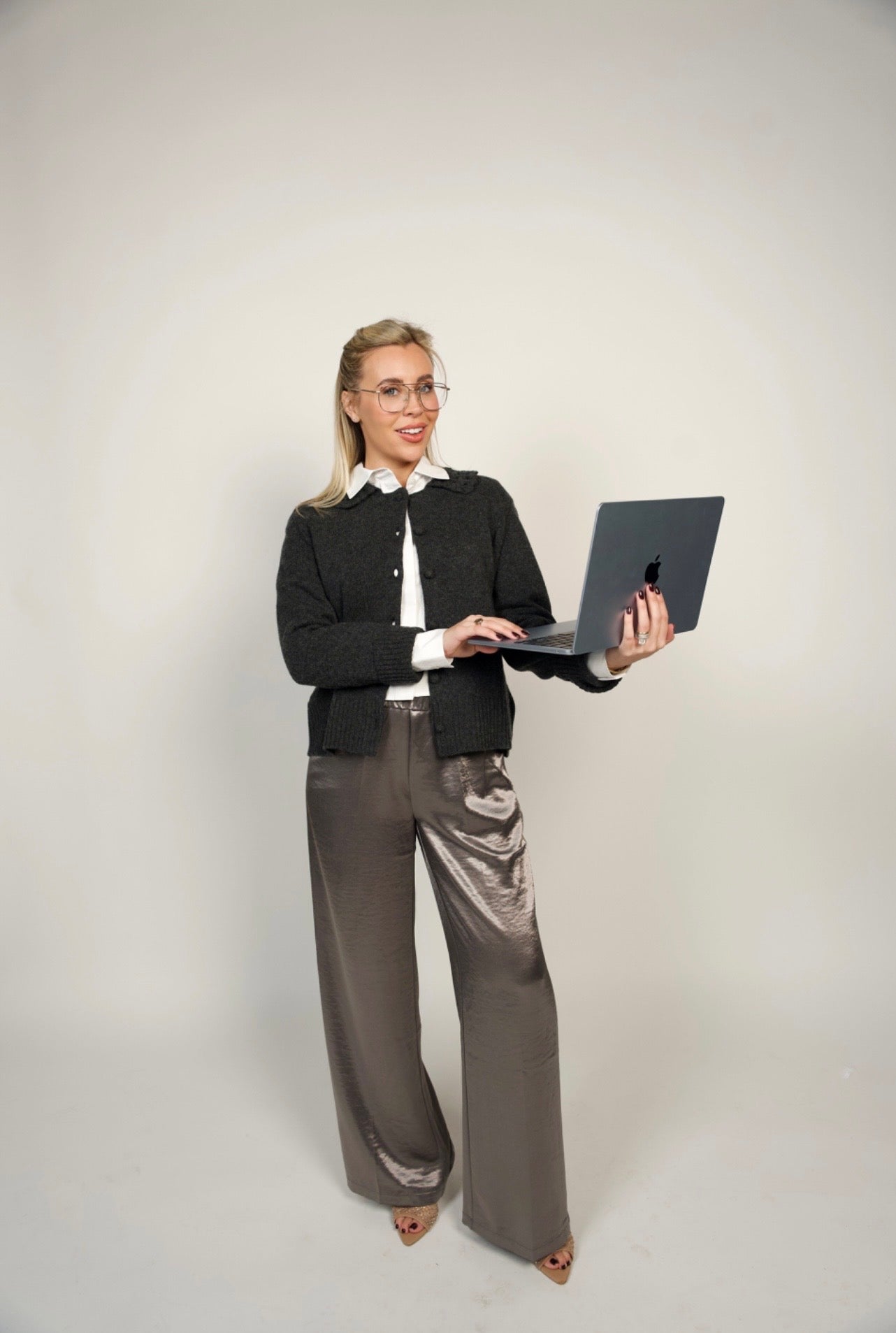 Jillian Relaxed Pewter Pant