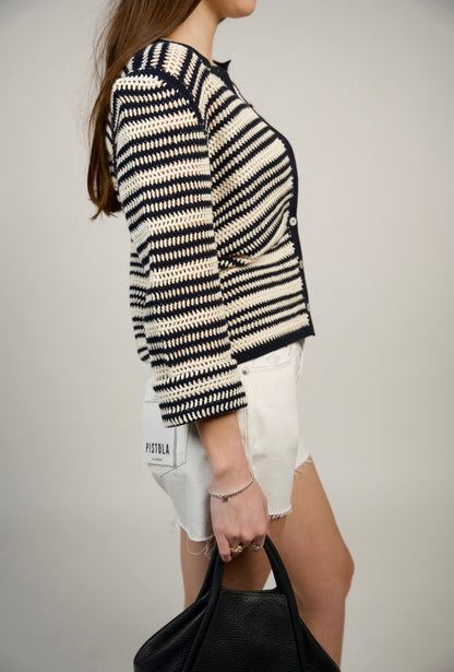 Kelly 90s Skater Short White- Pistola Denim