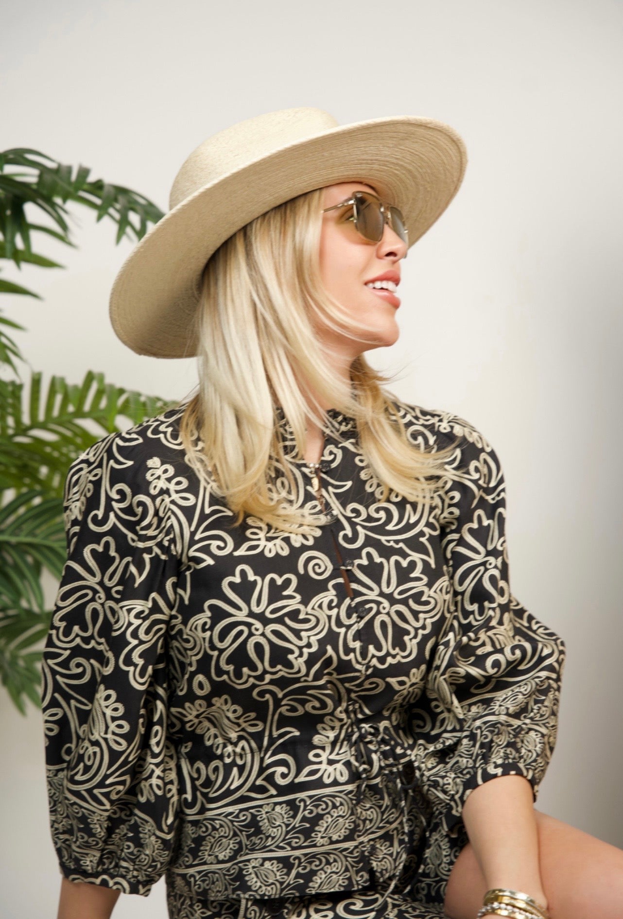 Iman Blouse- Casablanca print