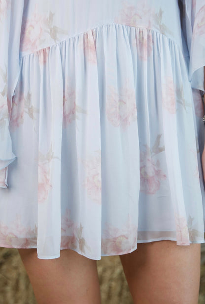 Auralie Dress-Blue Roan- LoveShackFancy