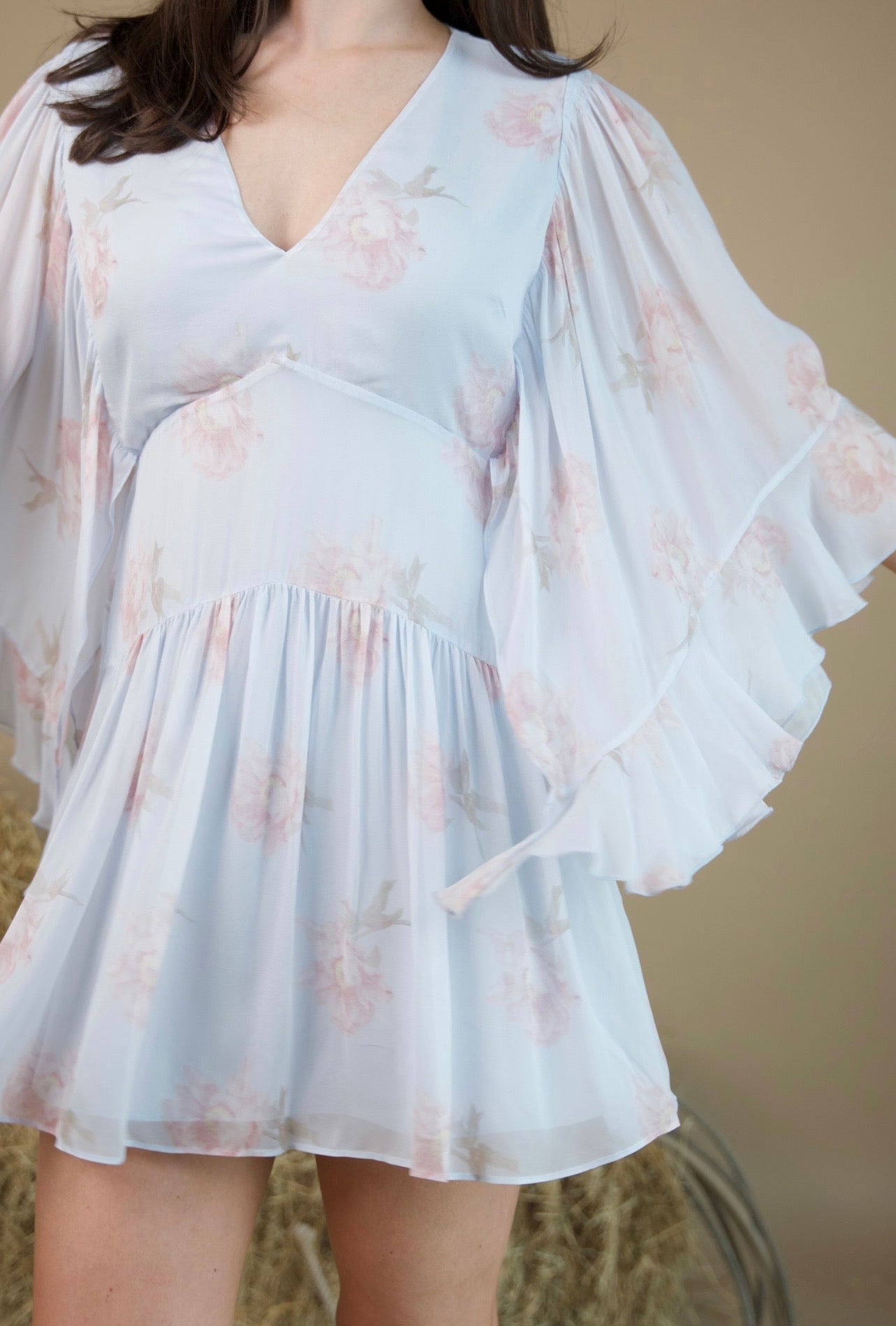 Auralie Dress-Blue Roan- LoveShackFancy