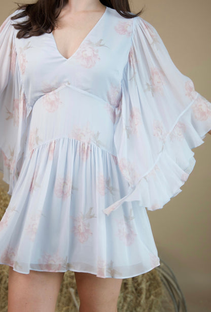 Auralie Dress-Blue Roan- LoveShackFancy