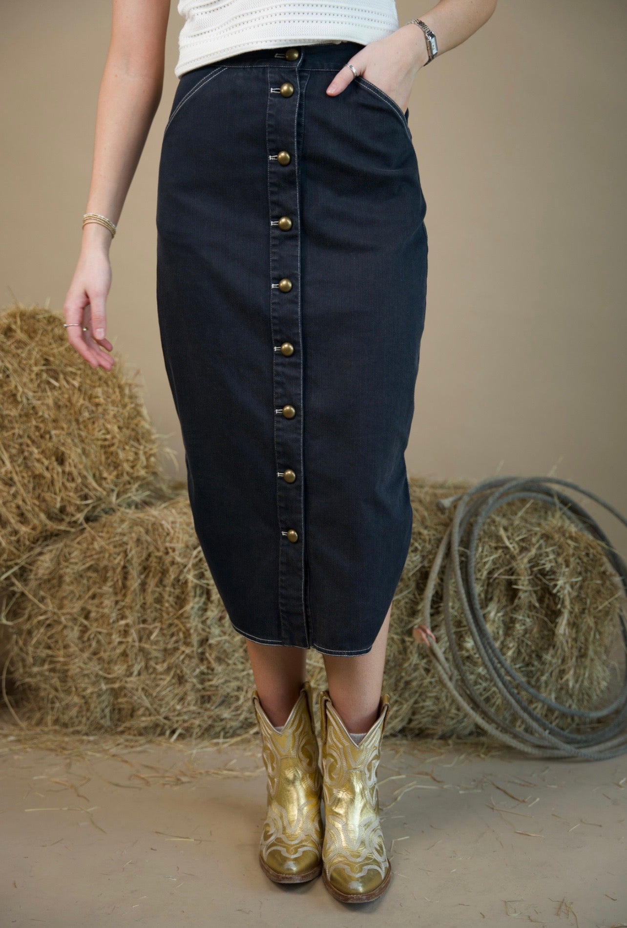 Apolline Midi Skirt- Love the Label