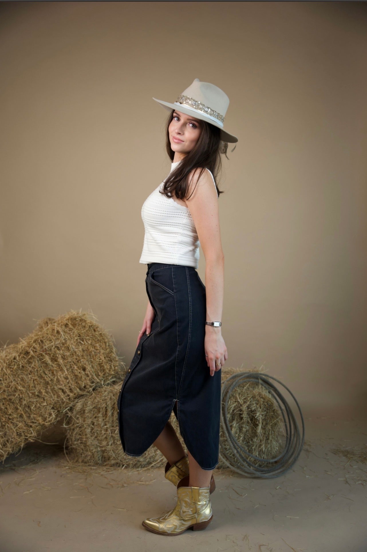 Apolline Midi Skirt- Love the Label