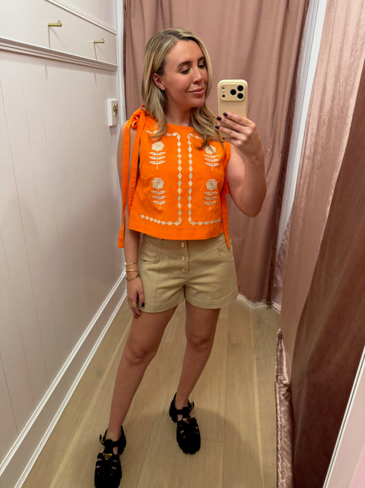 Embroidered Top- The Tiny Big Sister