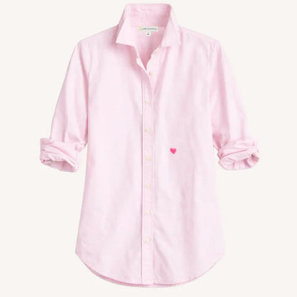 Mia Lightweight Oxford Shirt Pink- Kerri Rosenthal