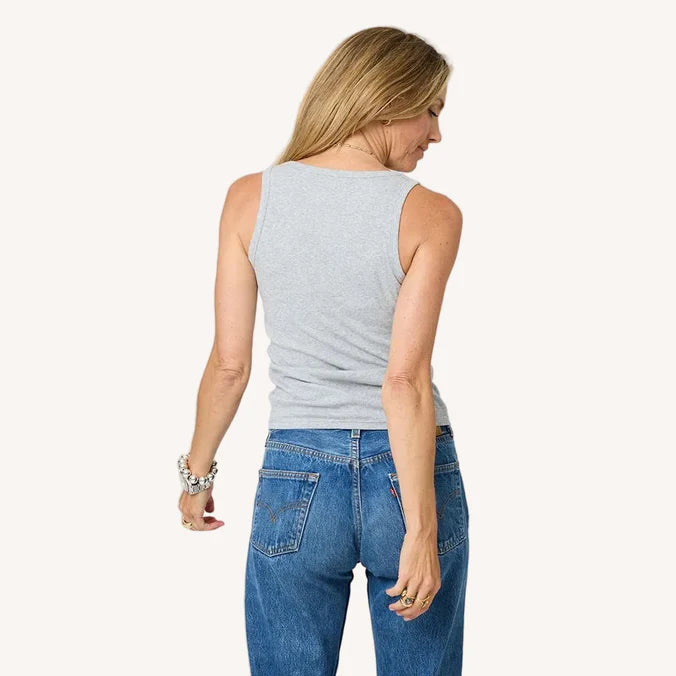 KR Tank Heather Gray- Kerri Rosenthal