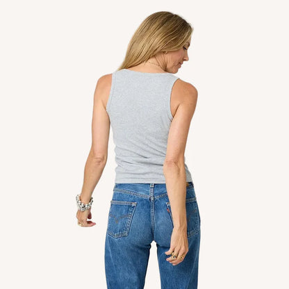 KR Tank Heather Gray- Kerri Rosenthal