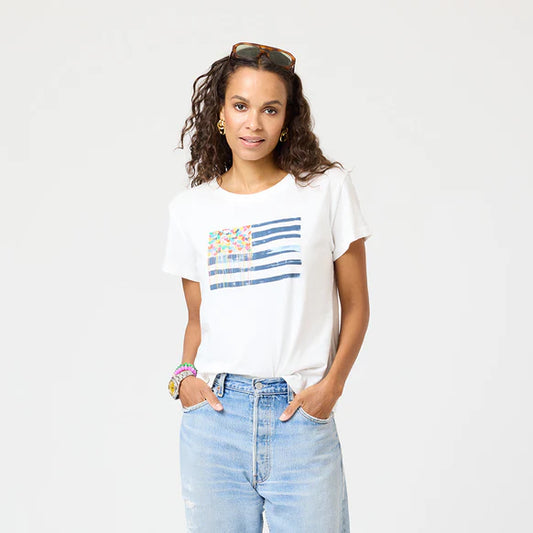 Suke U.S. of Love Tee-White