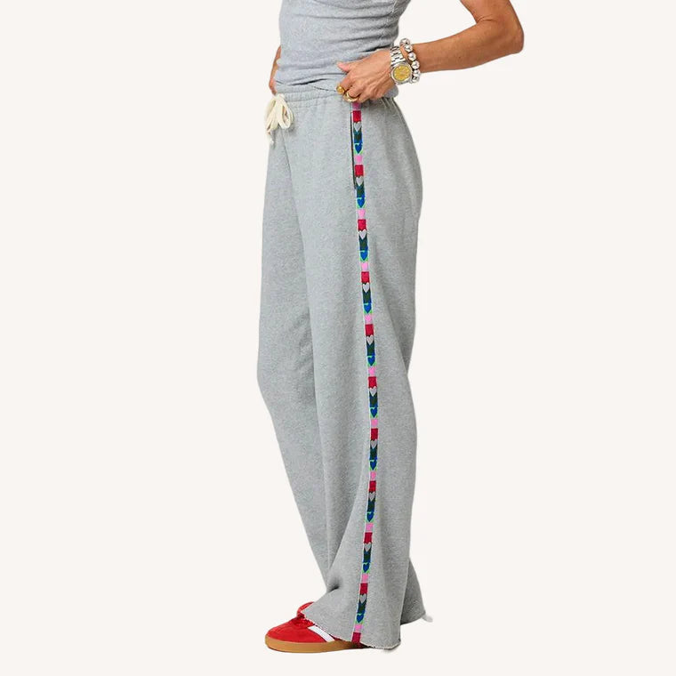 Weekend Love Brigade Sweatpant Heather Gray- Kerri Rosenthal