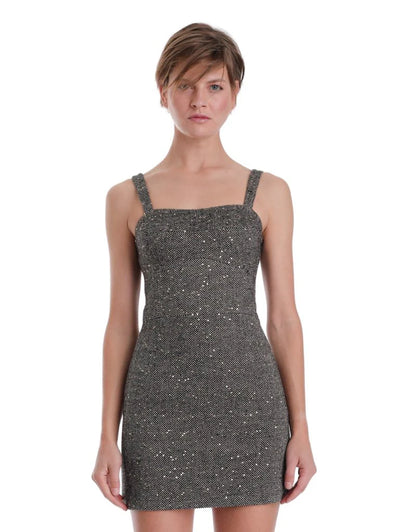 Clara Mini Dress-Sequin Tweed