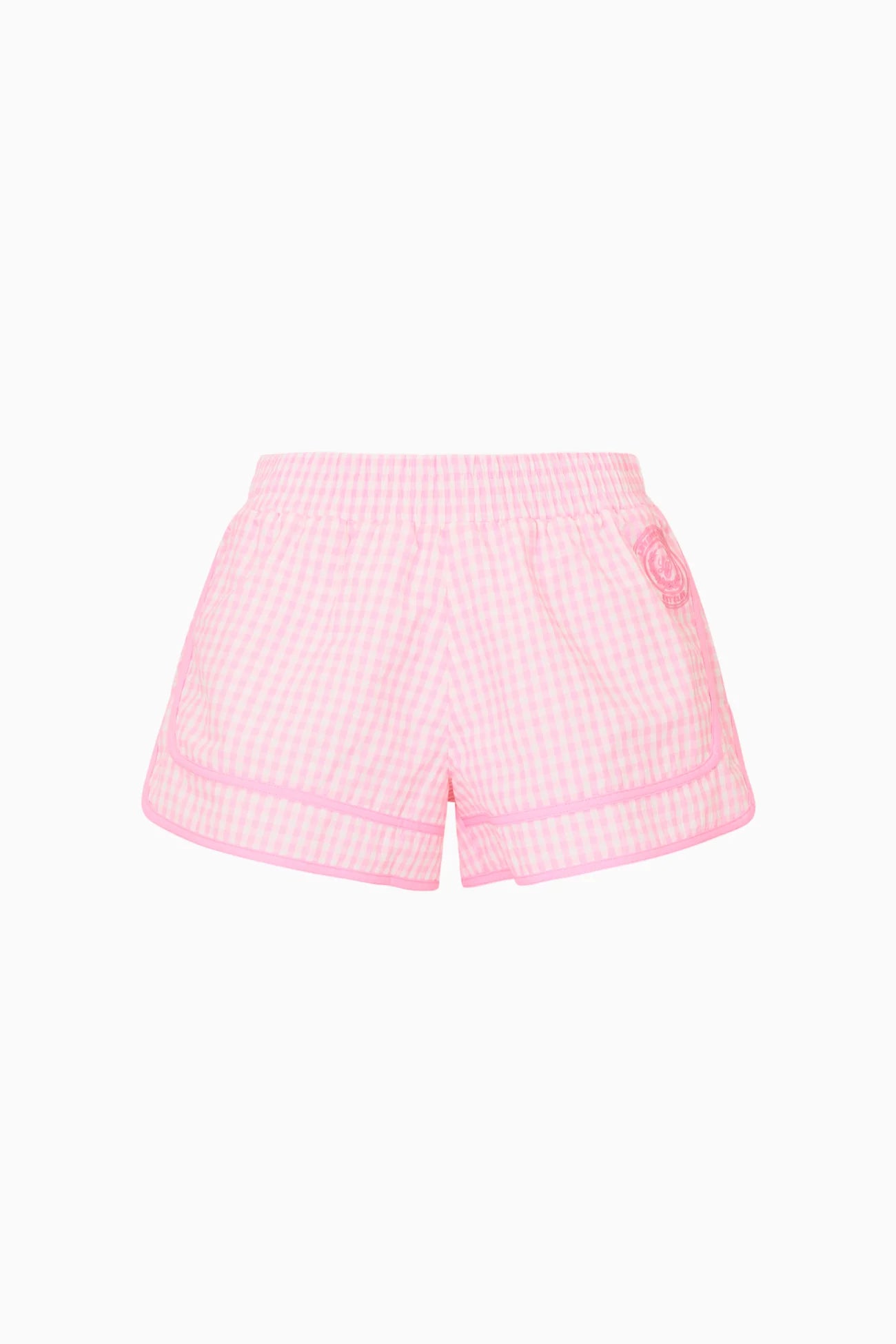 Lavey Gingham Windbreaker Shorts - LoveShackFancy