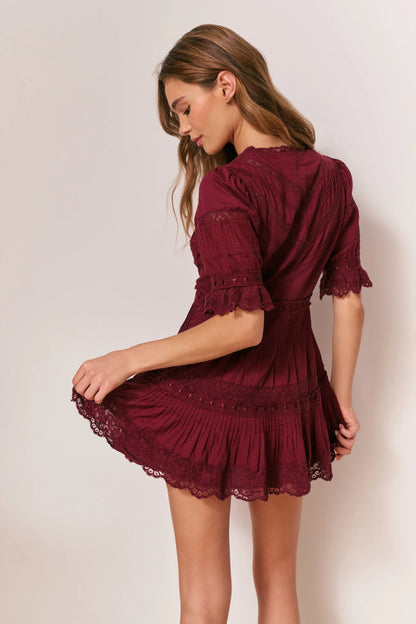 Lilias Dress- Spiced Berry