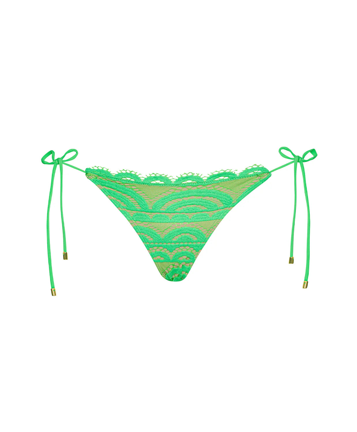 Matcha Lace Tie Side Bikini Full Bottom- PQ Swim