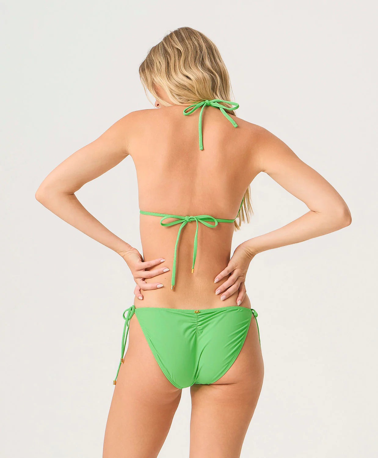 Matcha Lace Tie Side Bikini Full Bottom- PQ Swim