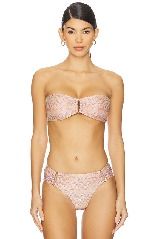Dazzle Bikini Detail Bandeau Top