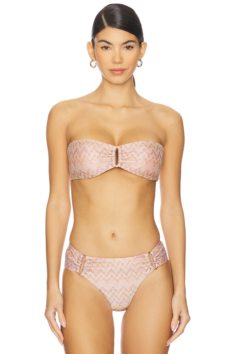 Dazzle Bikini Detail Bandeau Top