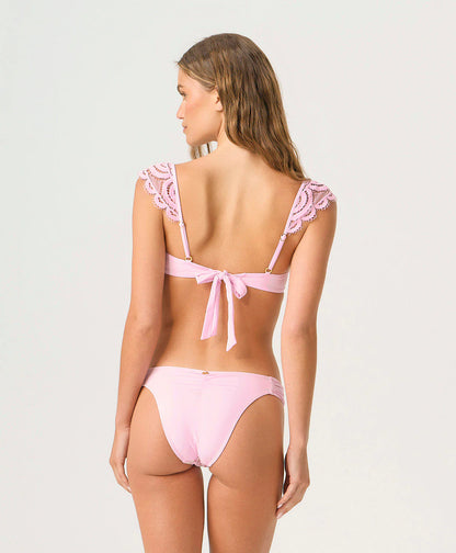 Rosé Gia Lace Underwire Top- PQ Swim