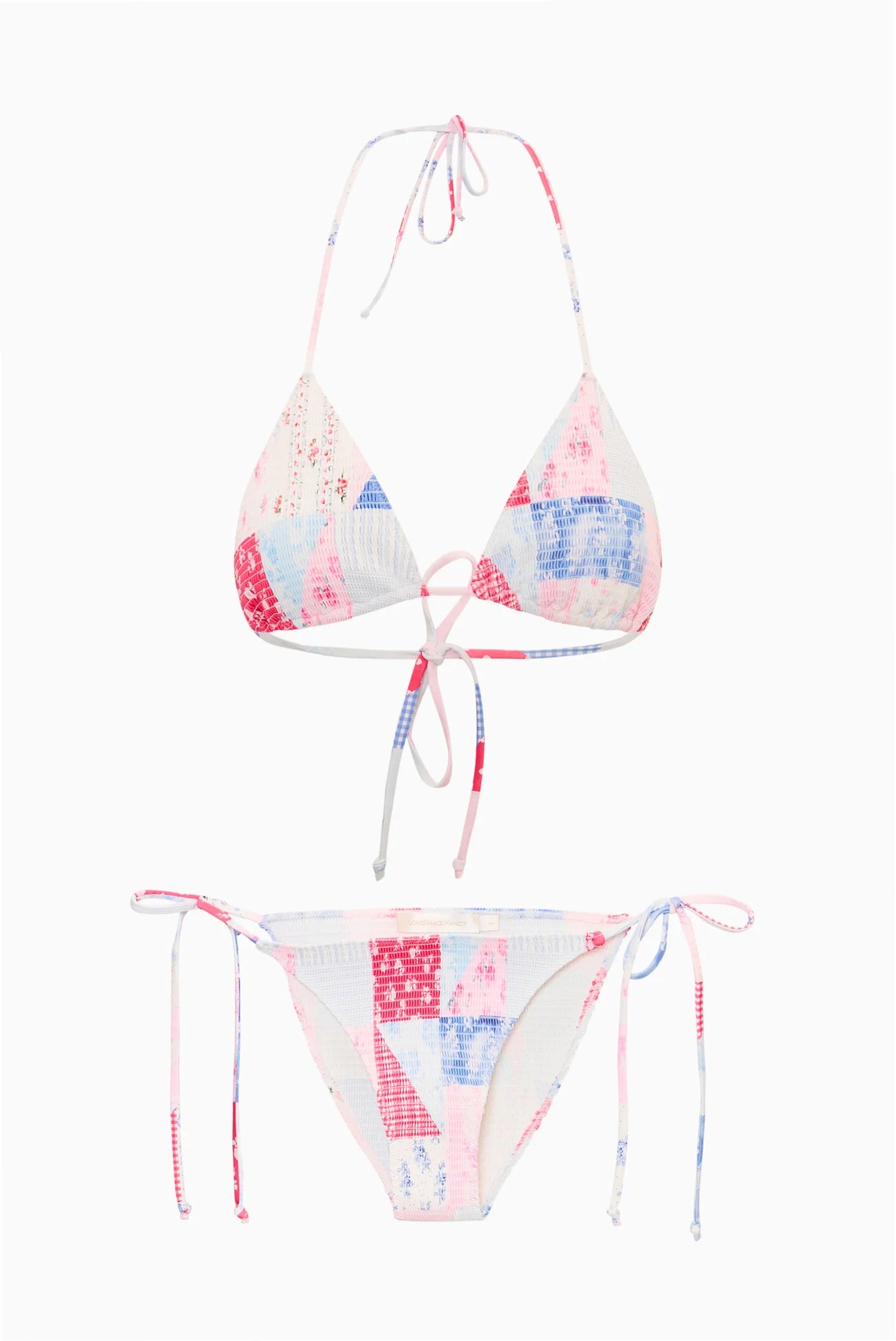 Saoirse Patchwork Bikini- LoveShackFancy