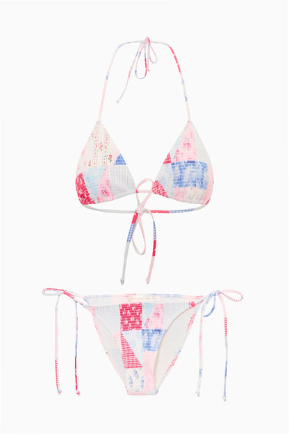 Saoirse Patchwork Bikini- LoveShackFancy