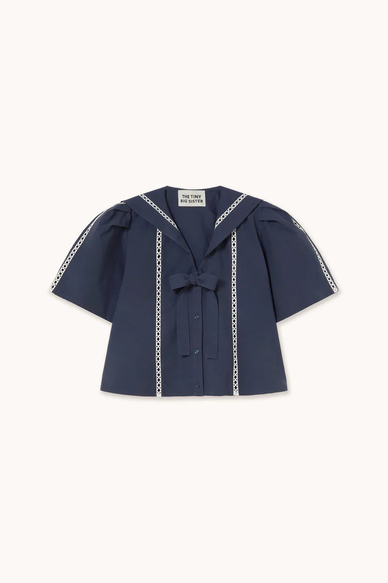 Sailor Neck Blouse -The Tiny Big Sister