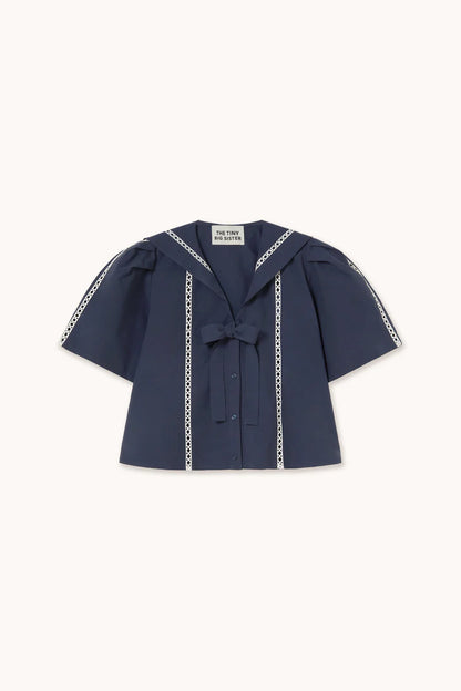 Sailor Neck Blouse -The Tiny Big Sister