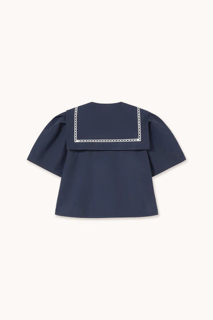Sailor Neck Blouse -The Tiny Big Sister