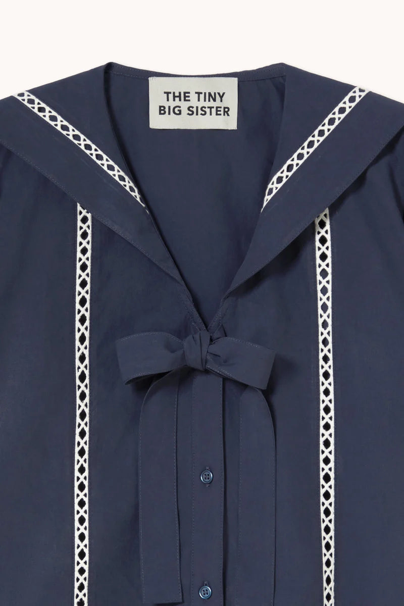 Sailor Neck Blouse -The Tiny Big Sister