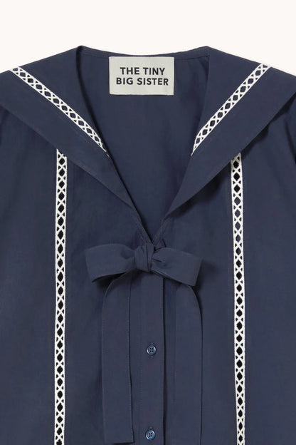 Sailor Neck Blouse -The Tiny Big Sister