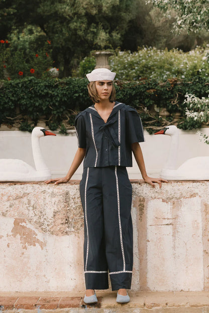 Wide Sailor Pants- The Tiny Big Sister
