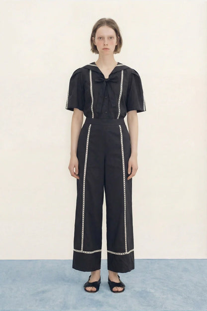 Wide Sailor Pants- The Tiny Big Sister