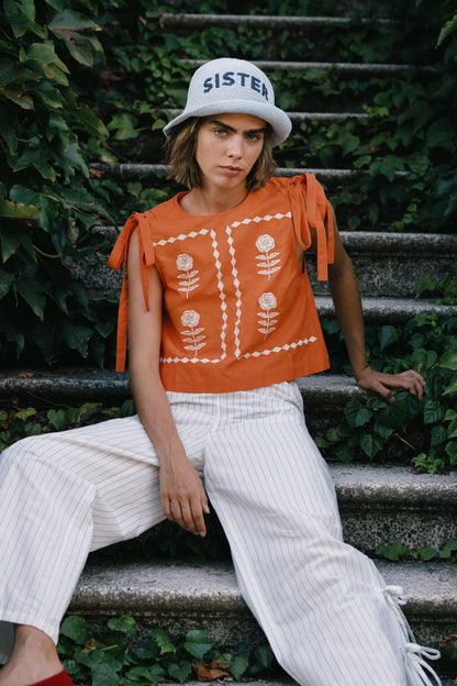 Embroidered Top- The Tiny Big Sister