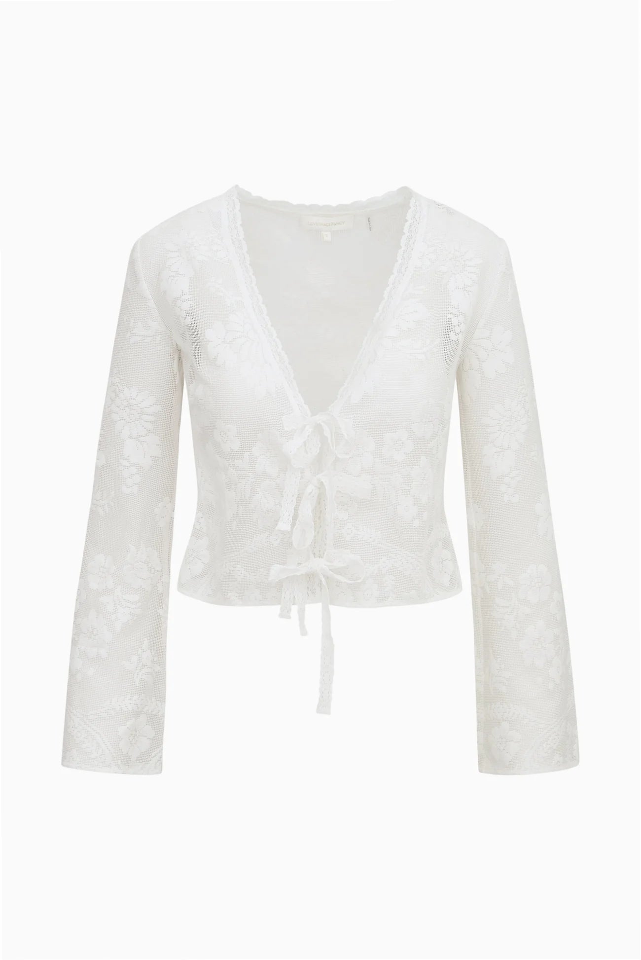 Stacellea Sheer Lace Top - LoveShackFancy