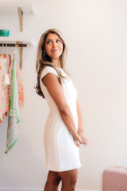 Whisper Mock Neck Mini Dress
