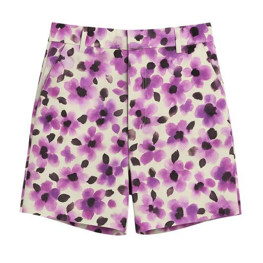 Reagan White Floral Short - Karina Grimaldi