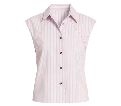 Mora Stripe Shirt-Pink Stripes
