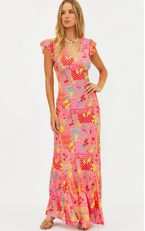 Elodie Dress in Passion Fruit- Beach Riot