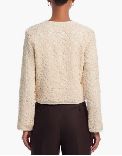 Geometric Shell Textile Woven Slim Jacket- French Connection