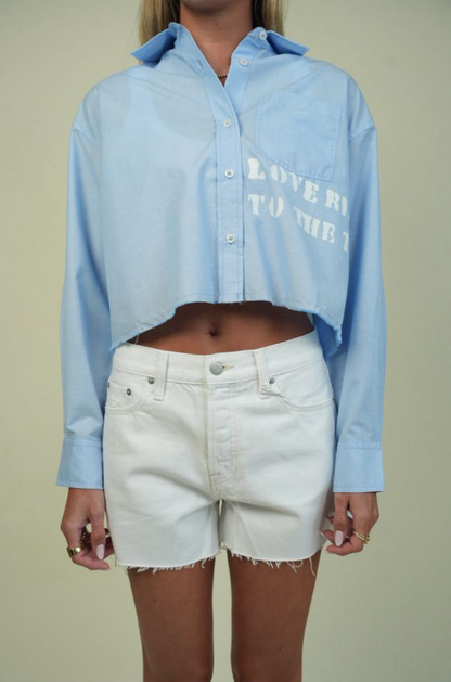 Connor Relaxed High-Rise Short White- Pistola Denim