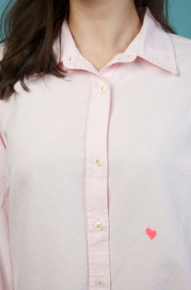 Mia Lightweight Oxford Shirt Pink- Kerri Rosenthal