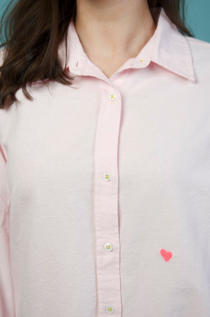 Mia Lightweight Oxford Shirt Pink- Kerri Rosenthal