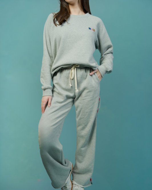 Benton Love Brigade Sweatshirt Heather Gray- Kerri Rosenthal