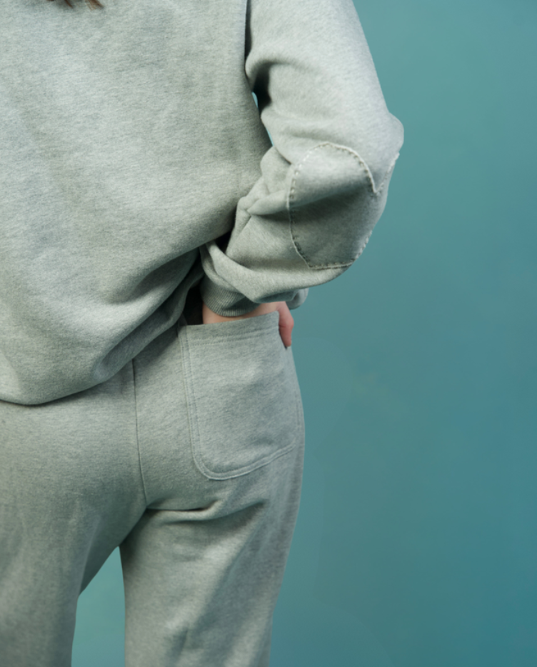 Weekend Love Brigade Sweatpant Heather Gray- Kerri Rosenthal